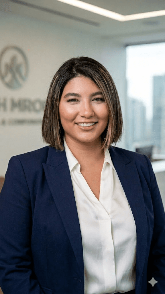 Sima Alibeygi, Executive Manager at SimBay AI — professional headshot in navy blazer